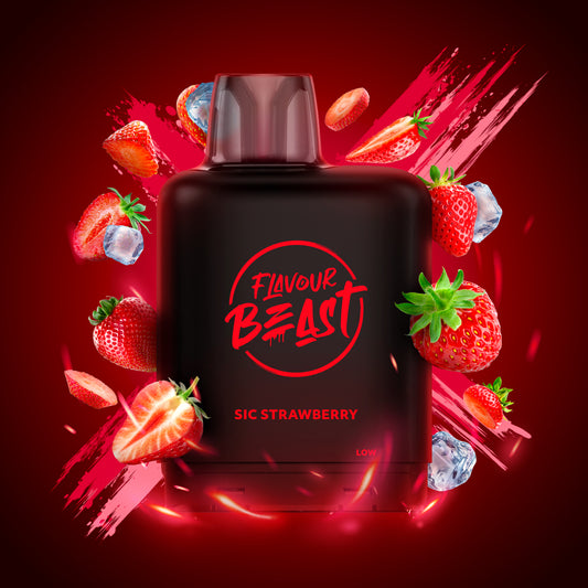 Level X Flavour Beast Boost Pod 15k puff - Sic Strawberry Iced