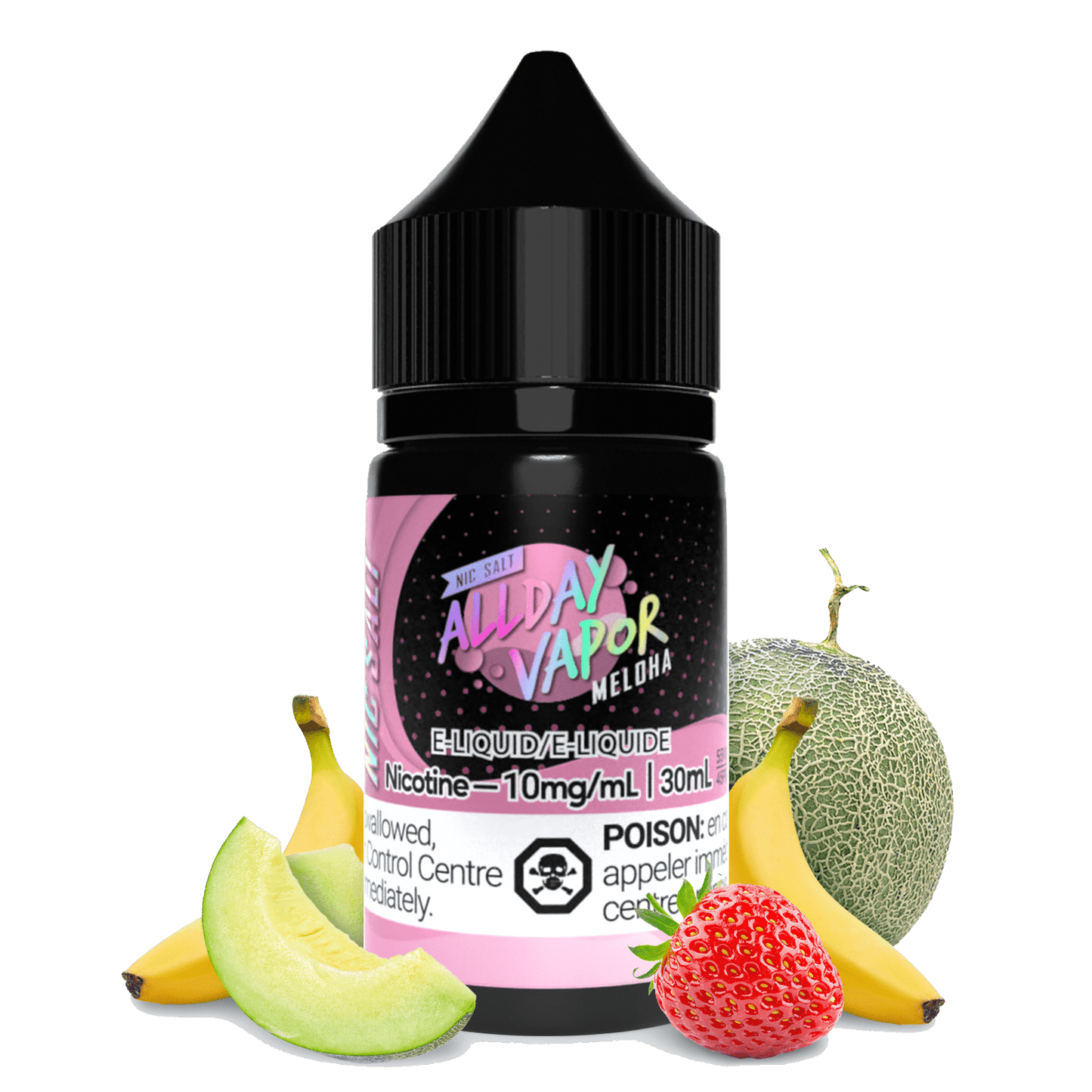 Allday Vapor Meloha E - Liquid (Nic Salt 30mL) - Simpli Vape - Canada shipping and delivery