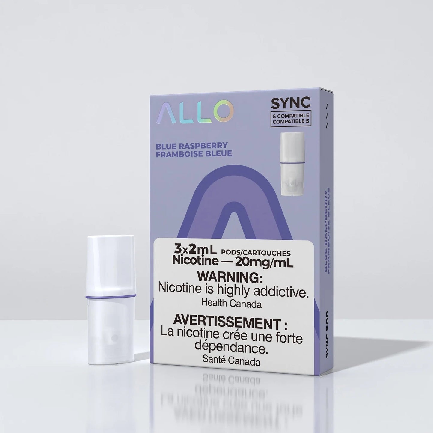 Allo Sync Pod Pack - Blue Raspberry - Simpli Vape - Canada shipping and delivery