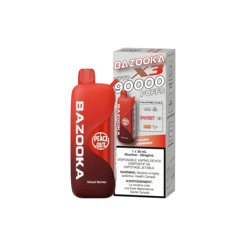 Bazooka 90K Mixed Berries Disposable Vape - Simpli Vape - Canada shipping and delivery