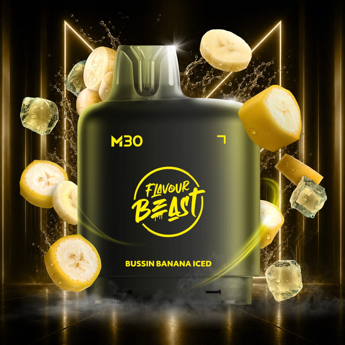 Bussin Banana Iced - Level X Flavour Beast M30 Series - Simpli Vape - Canada shipping and delivery