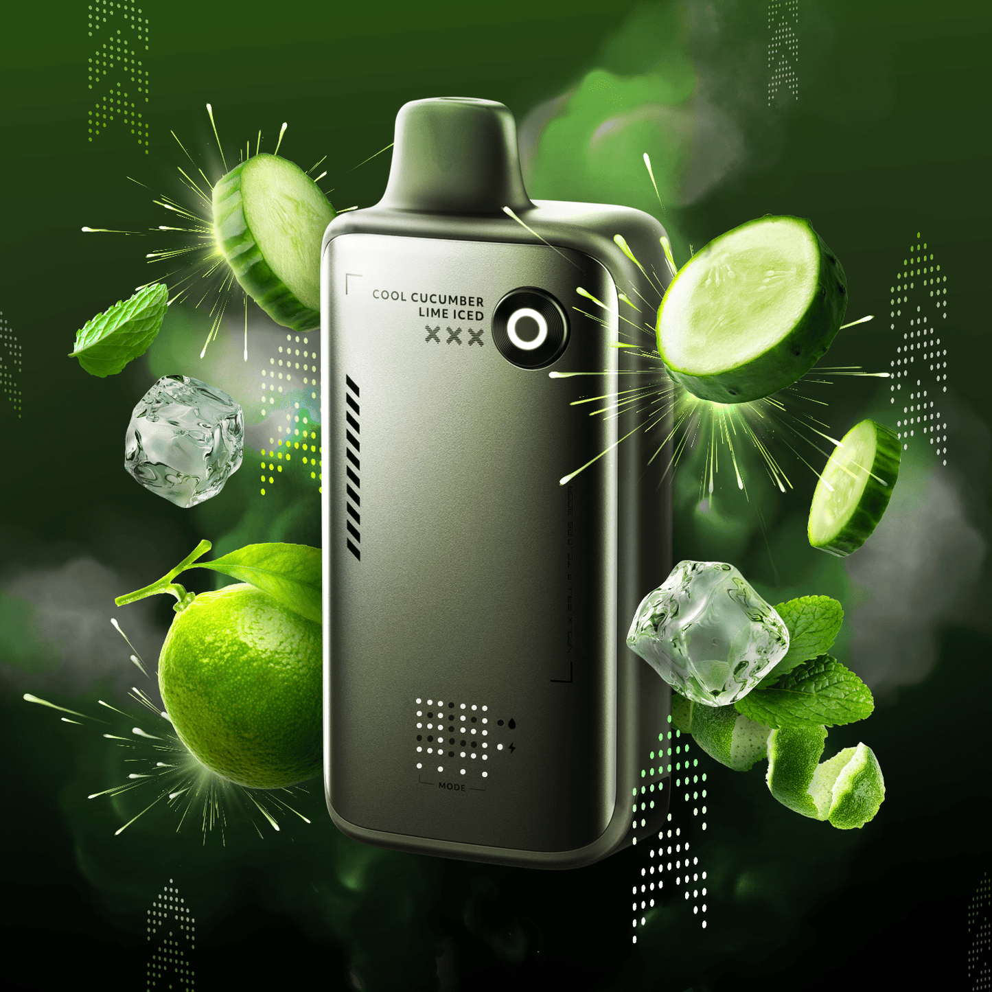 Cool Cucumber Lime Iced Flavour Beast Alpha 80K Disposable - Simpli Vape - Canada shipping and delivery