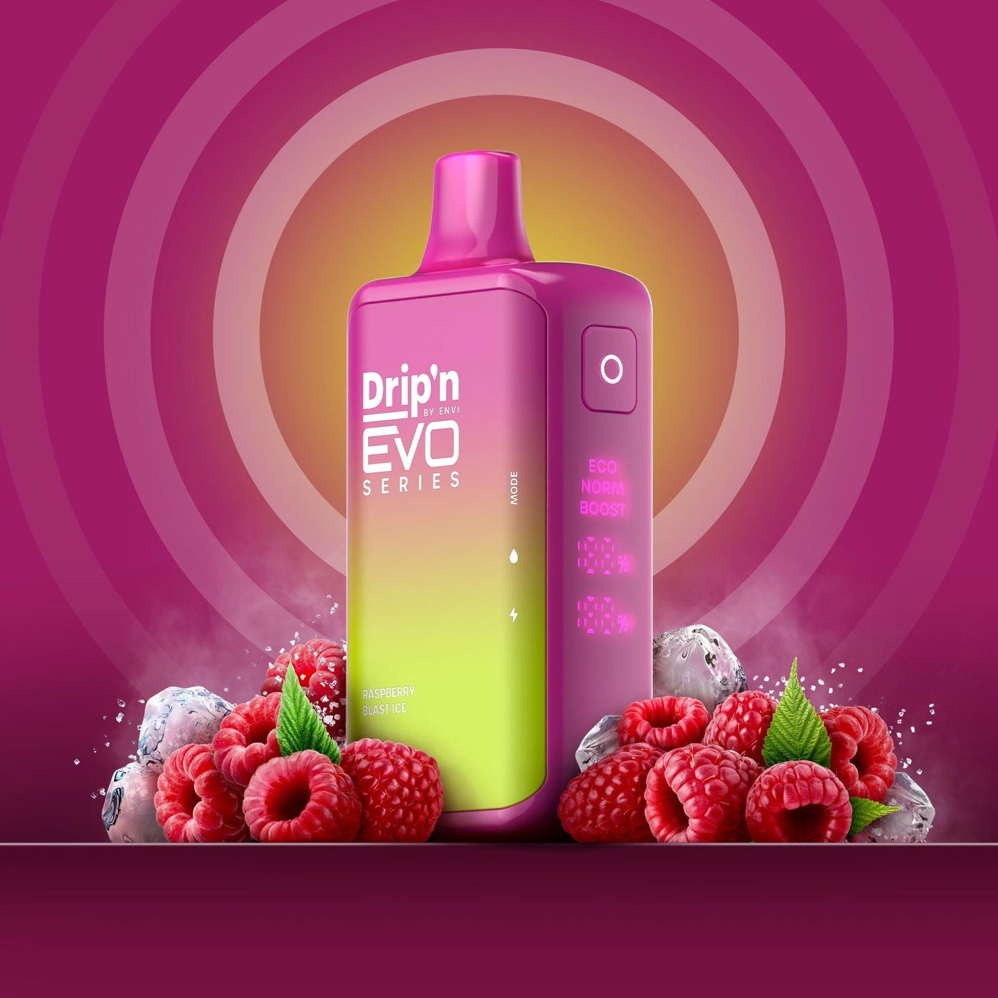 Drip'n EVO 28K Disposable Vape - Raspberry Blast Ice - Simpli Vape - Canada shipping and delivery