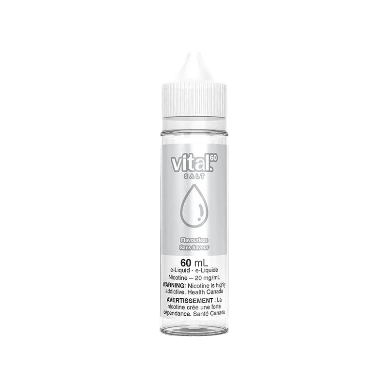 FLAVOURLESS BY VITAL E - Liquid - 60mL Nic Salt - Simpli Vape - Canada shipping and delivery