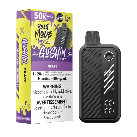 Gushin Grape - Beast Mode Max 2 Disposable By Flavour Beast - Simpli Vape - Canada shipping and delivery