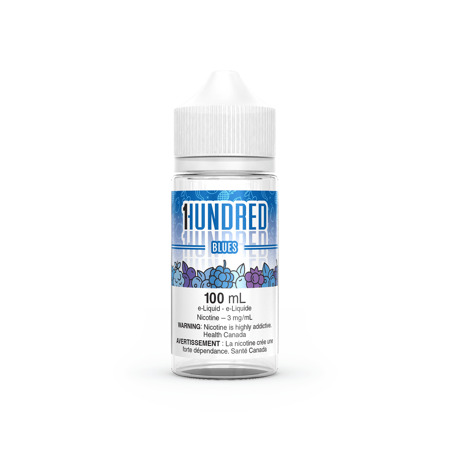 Hundred - Blues (FREEBASE 100mL) - Simpli Vape - Canada shipping and delivery