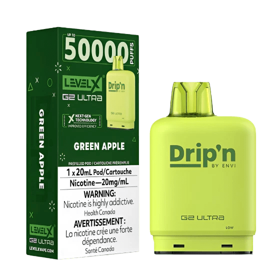 Level X Drip'n G2 Ultra - Green Apple - Simpli Vape - Canada shipping and delivery