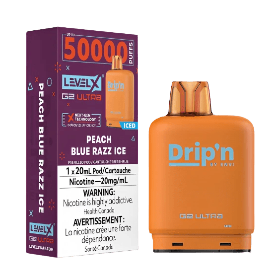 Level X Drip'n G2 Ultra - Peach Blue Razz Ice - Simpli Vape - Canada shipping and delivery
