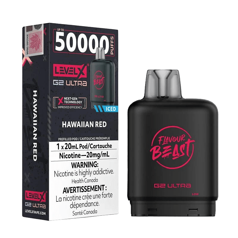 Level X Flavour Beast G2 Ultra - Hawaiian Red - Simpli Vape - Canada shipping and delivery