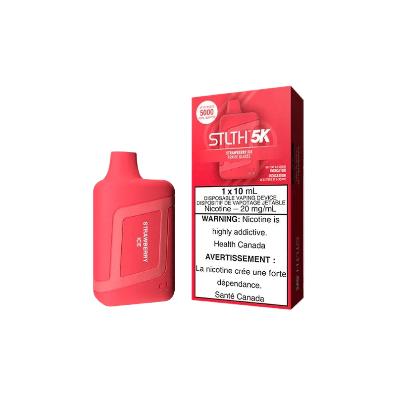 STLTH BOX 5K DISPOSABLE - STRAWBERRY ICE - Simpli Vape - Canada shipping and delivery