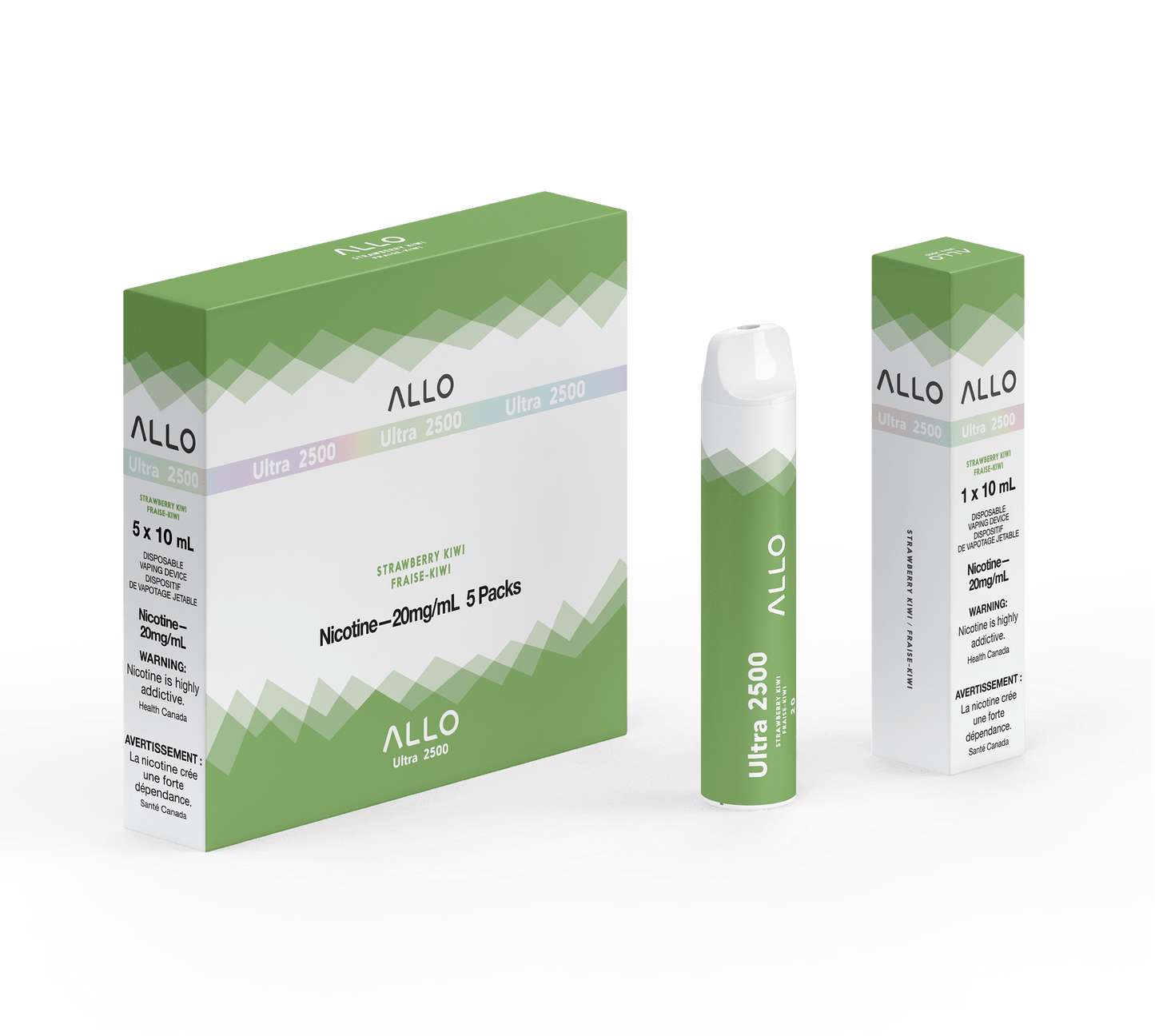 Strawberry Kiwi - Allo Ultra 2500 Disposable - Simpli Vape - Canada shipping and delivery