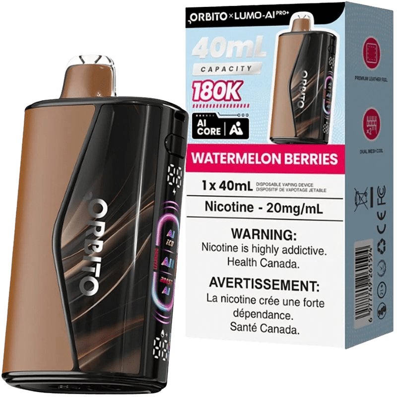 Watermelon Berries - Orbito Lumo AI Pro+ 180K Disposable Vape (30mL) - Simpli Vape - #Canada shipping and delivery#
