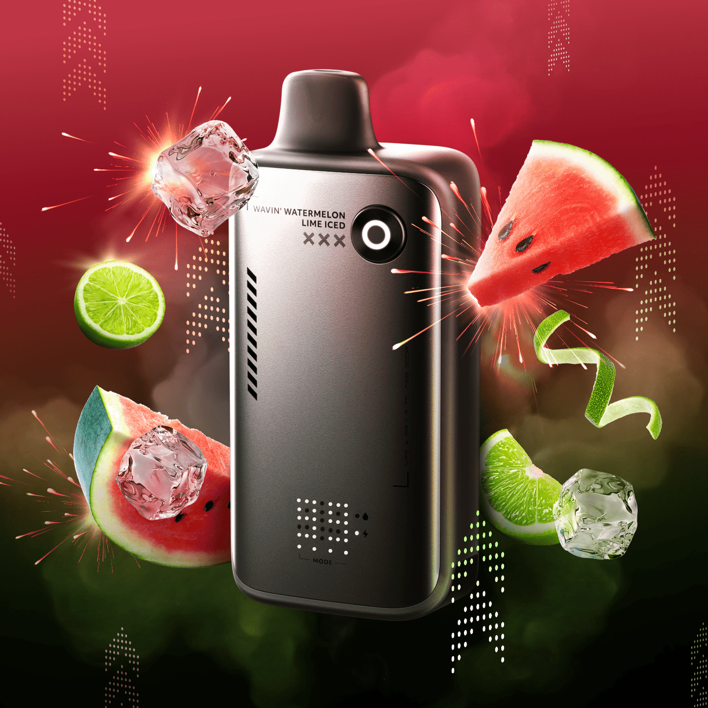 Wavin' Watermelon Lime Iced Flavour Beast Alpha 80K Disposable - Simpli Vape - Canada shipping and delivery