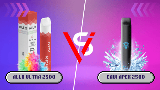 Allo Ultra 2500 vs. Envi Apex 2500: Which Disposable Vape is Right for You? - Simpli Vape