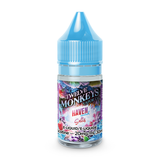 Twelve Monkeys Ice Age Salts - Haven Iced (Nic Salt 30mL)