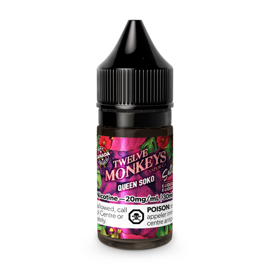 Twelve Monkeys - Queen Soko (Nic Salt 30mL)