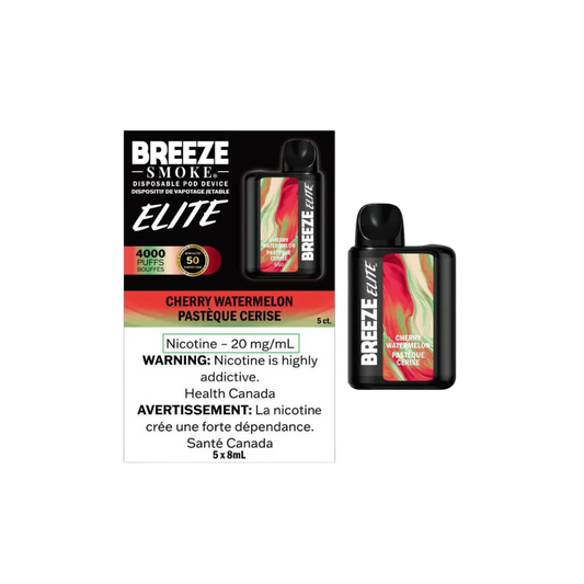 BREEZE Elite - CHERRY WATERMELON (4000 Puffs) - Simpli Vape