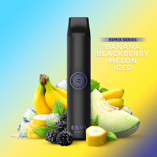 Banana Blackberry Melon Iced (Remix Series) - ENVI Apex Disposable 2500 Puffs - Simpli Vape