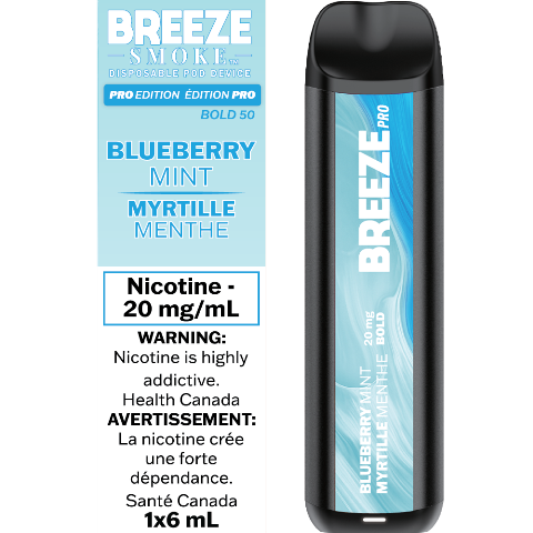 Blueberry Mint - Breeze Pro Disposable Vape - Simpli Vape