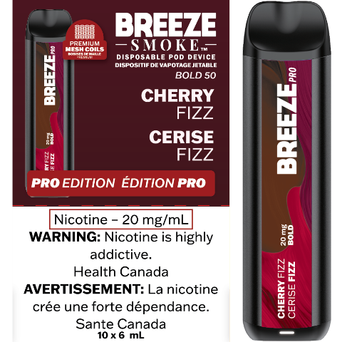 Cherry Fizz - Breeze Pro Disposable Vape - Simpli Vape