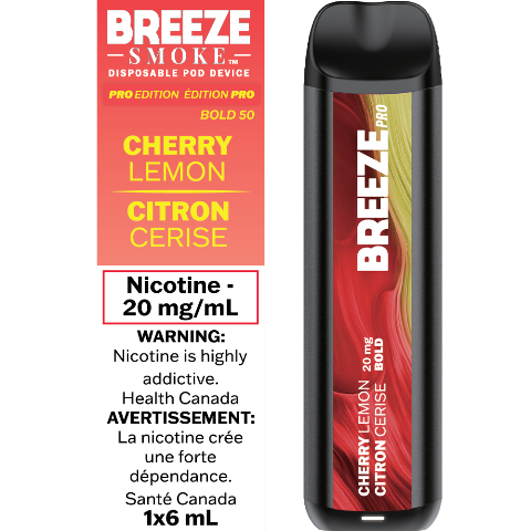 Cherry Lemon - Breeze Pro Disposable Vape - Simpli Vape