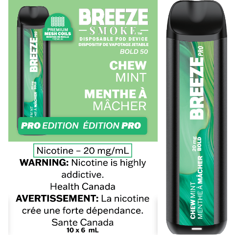 Chew Mint - Breeze Pro Disposable Vape - Simpli Vape