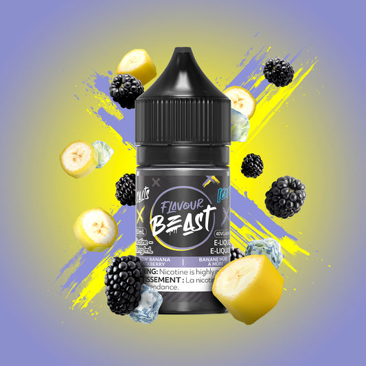 Flavour Beast E-Liquid - Blazin' Banana Blackberry Iced