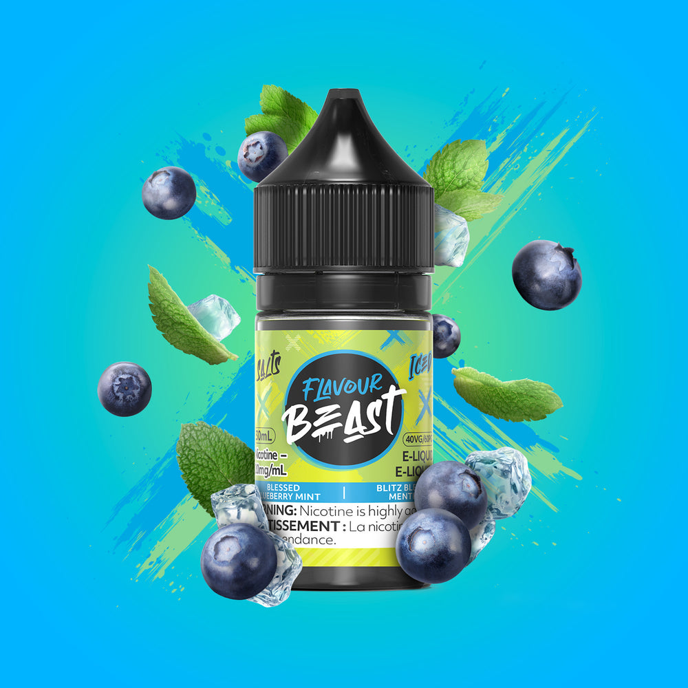 Flavour Beast E-Liquid - Blessed Blueberry Mint Iced