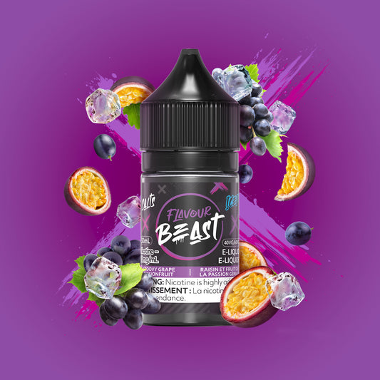 Flavour Beast E-Liquid - Groovy Grape Passionfruit Iced