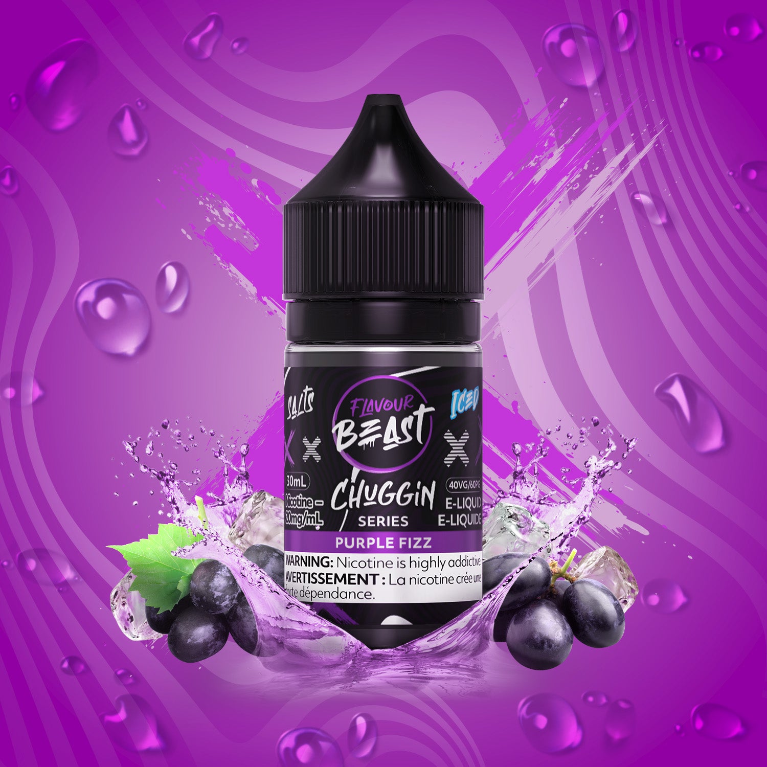 Purple Fizz Chuggin Series Salt (30mL) Flavour Beast E-Liquid