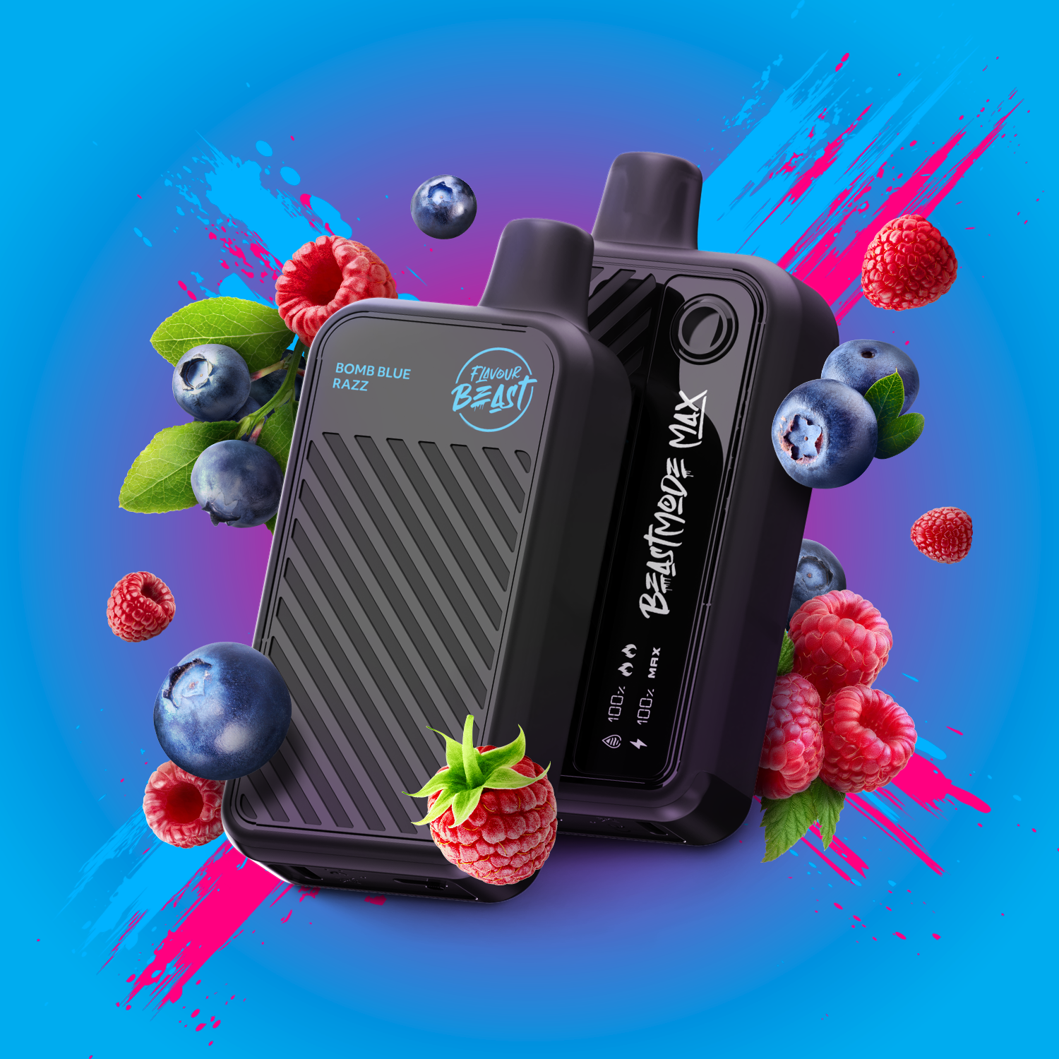 Flavour Beast Beast Mode Max Bomb Blue Razz - Simpli Vape