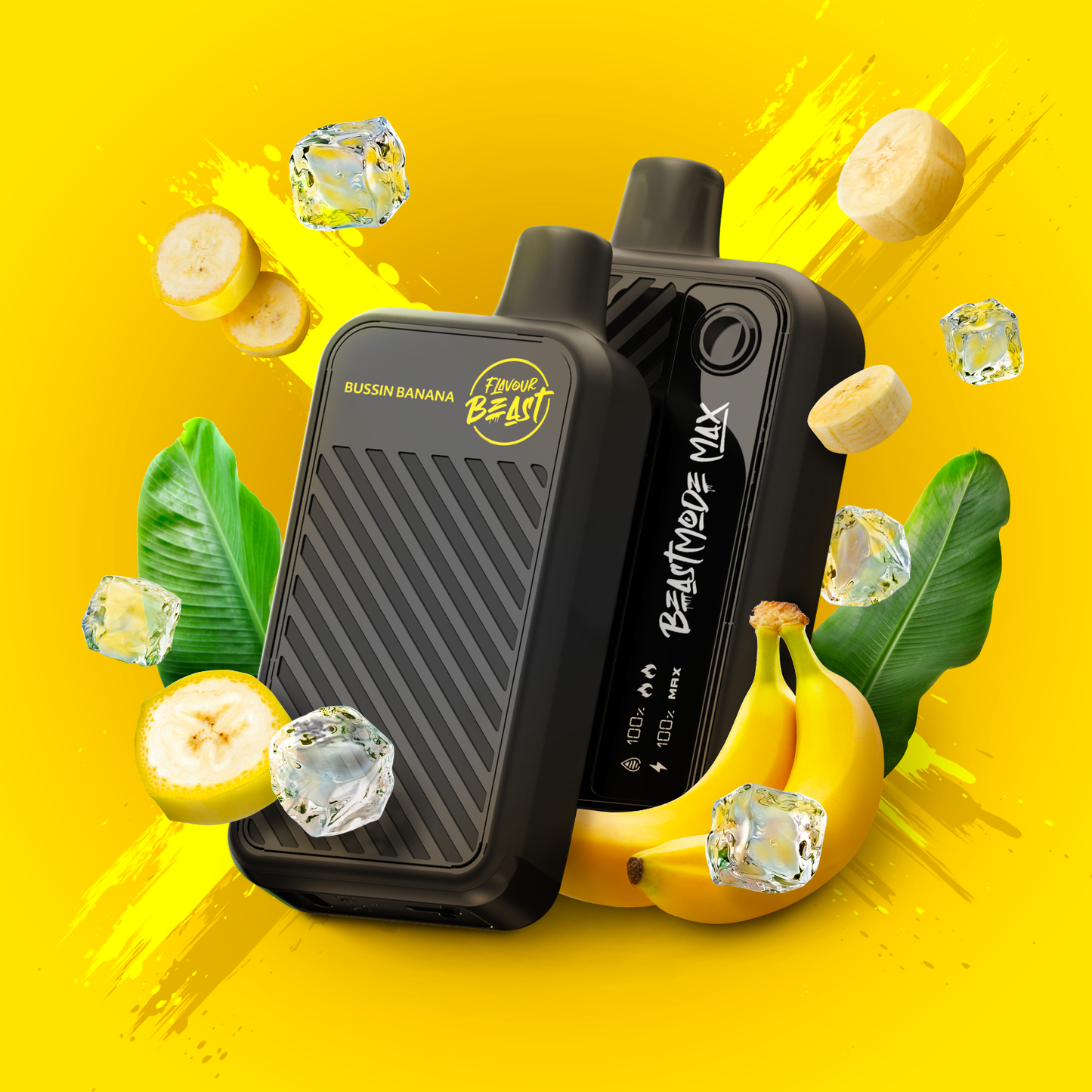 Flavour Beast Beast Mode Max Bussin Banana Iced - Simpli Vape