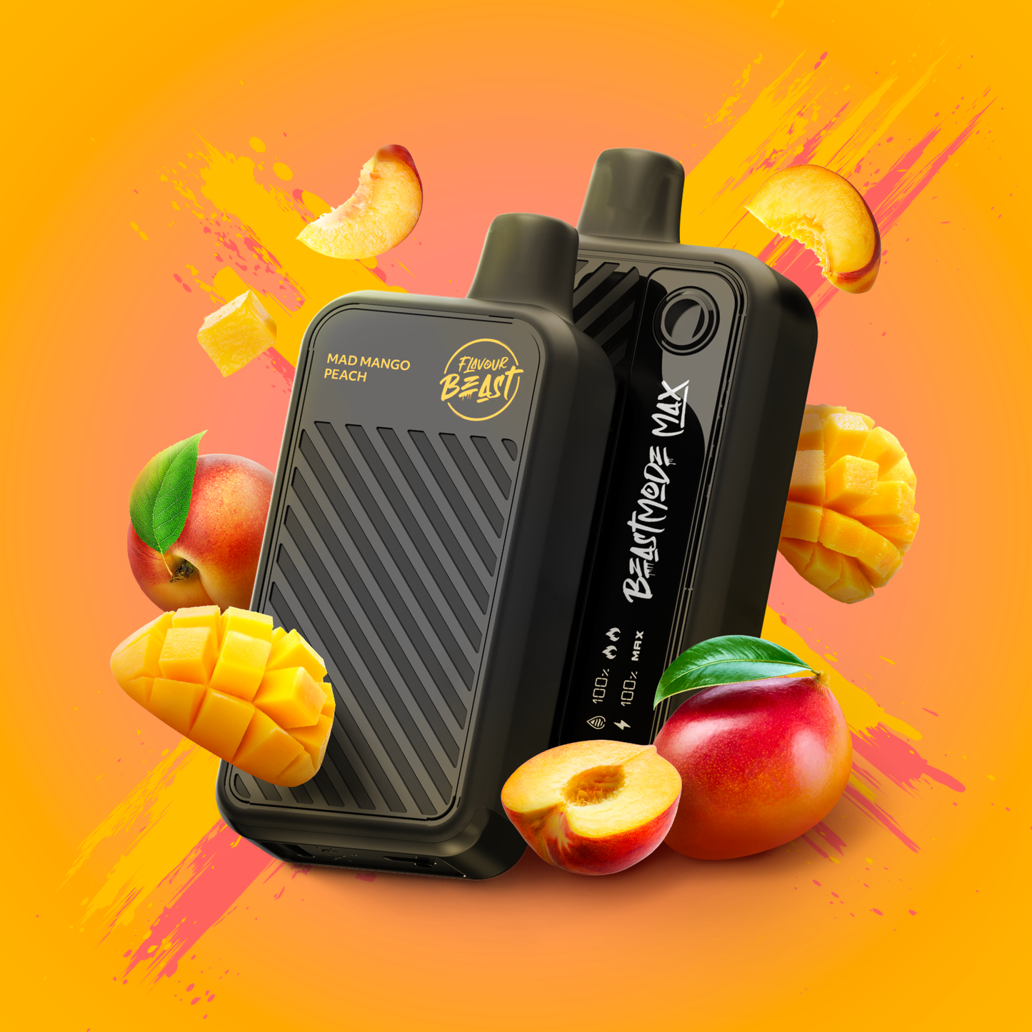 Flavour Beast Beast Mode Max Mad Mango Peach - Simpli Vape