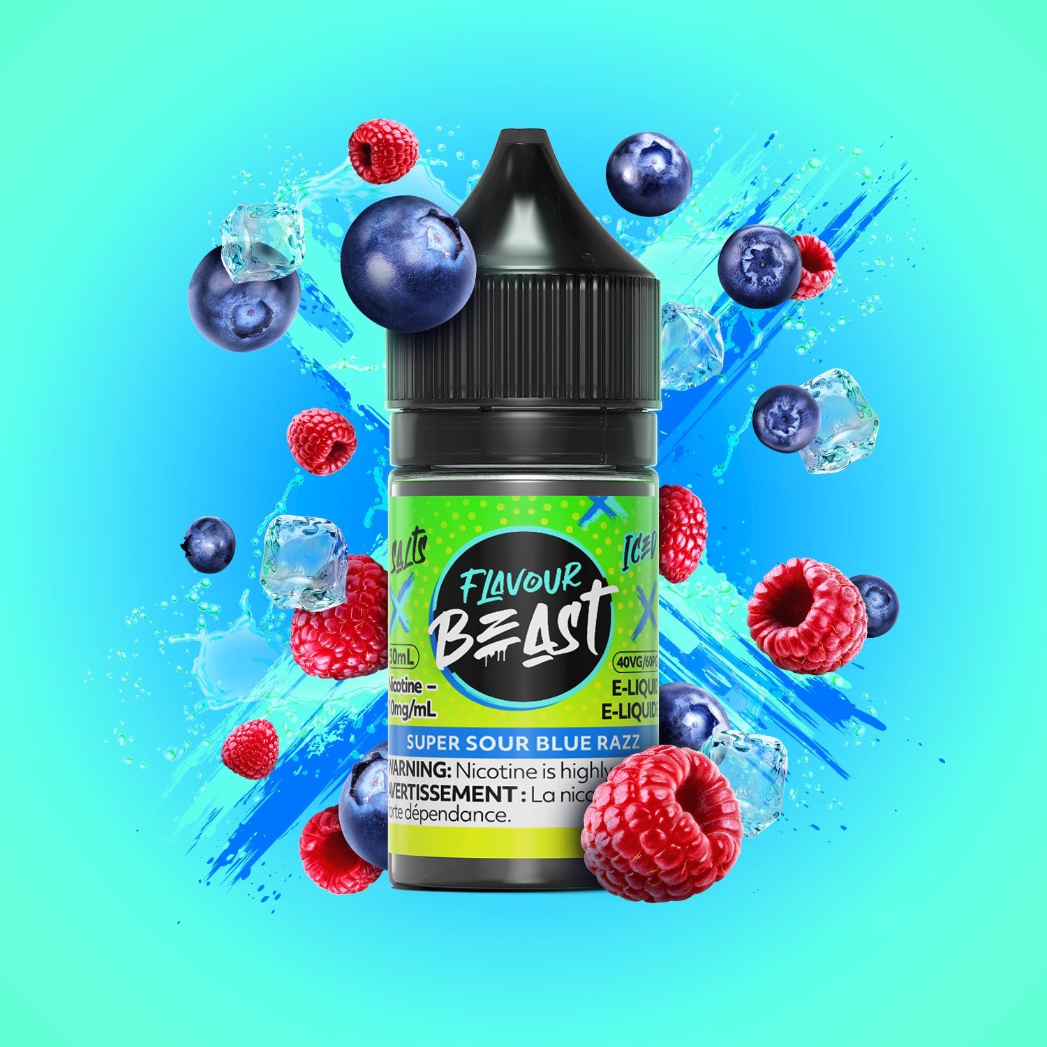 Flavour Beast E-Liquid - Super Sour Blue Razz - Simpli Vape