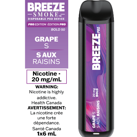 Grape S - Breeze Pro Disposable Vape - Simpli Vape