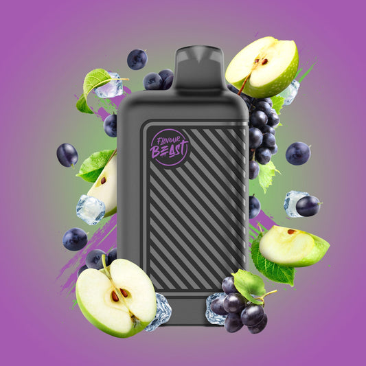 Grapplin’ Grape Sour Apple Iced - Flavour Beast Beast Mode 8K Disposable - Simpli Vape