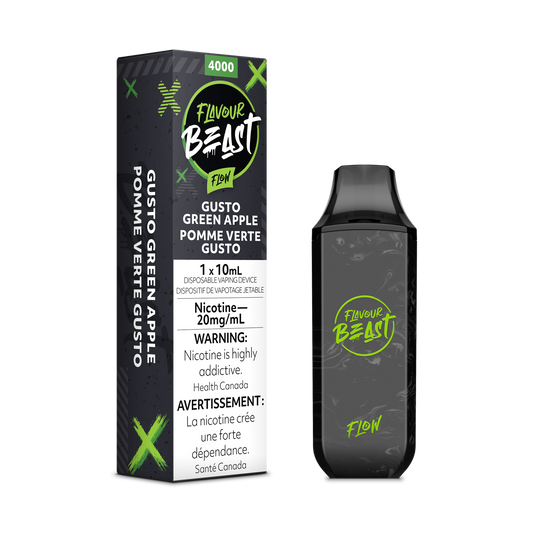 Gusto Green Apple - Flavour Beast Flow Disposable 5000 Puffs - Simpli Vape