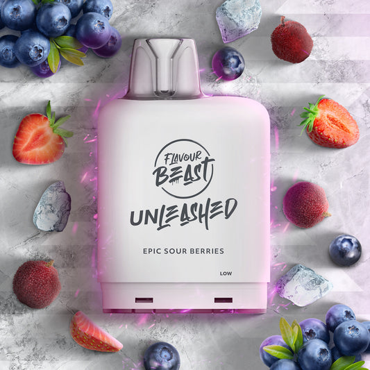 Level X Flavour Beast Unleashed Boost Pod 20mL - Epic Sour Berries