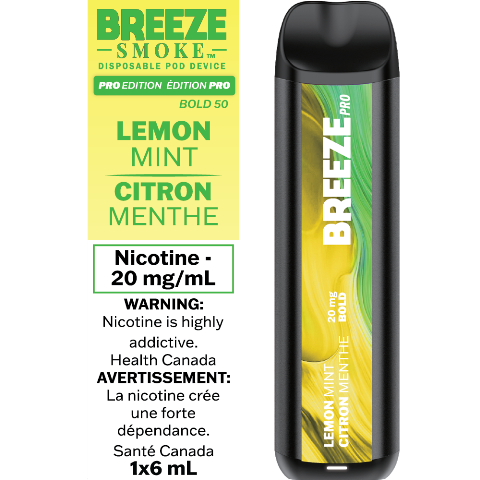 Lemon Mint - Breeze Pro Disposable Vape - Simpli Vape