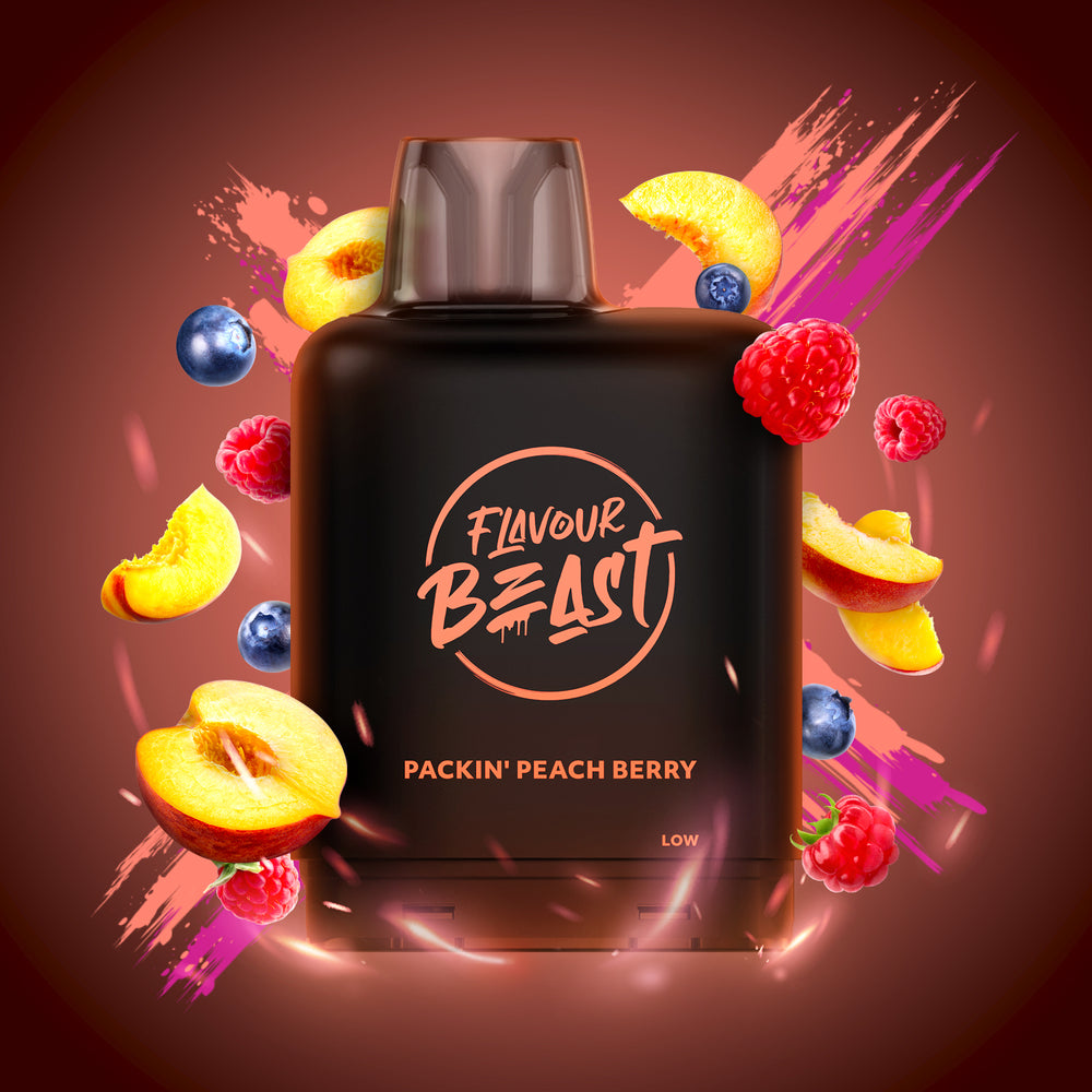 Level X Flavour Beast Boost Pod 15k puff - Packin' Peach Berry