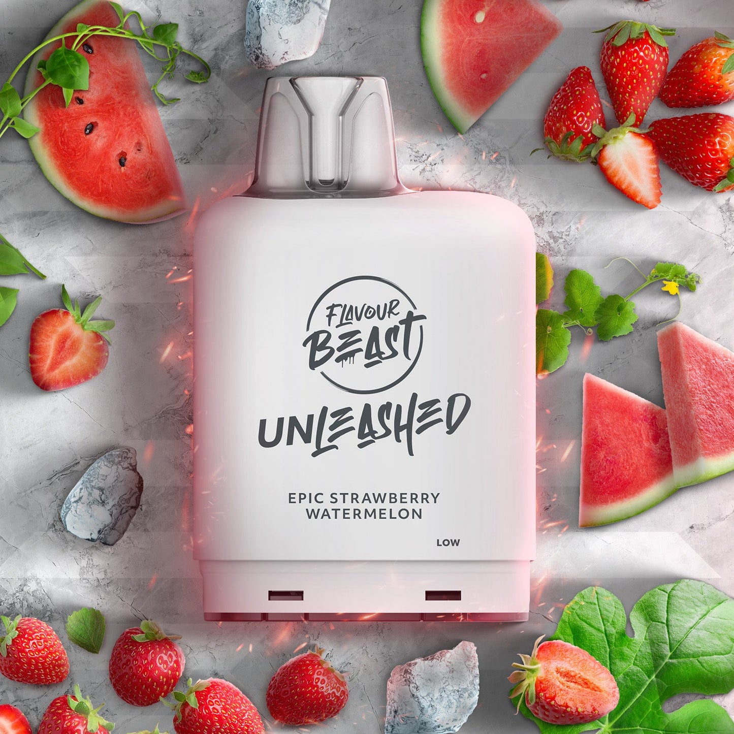 Level X Flavour Beast Unleashed Boost Pod 20mL - Epic Strawberry Watermelon - Simpli Vape