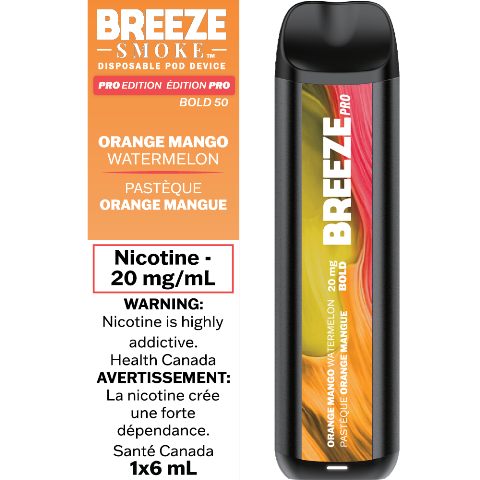 Orange Mango Watermelon - Breeze Pro Disposable Vape - Simpli Vape