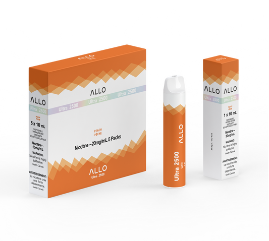 Allo Ultra 2500 Disposable PEACH FLAVOUR