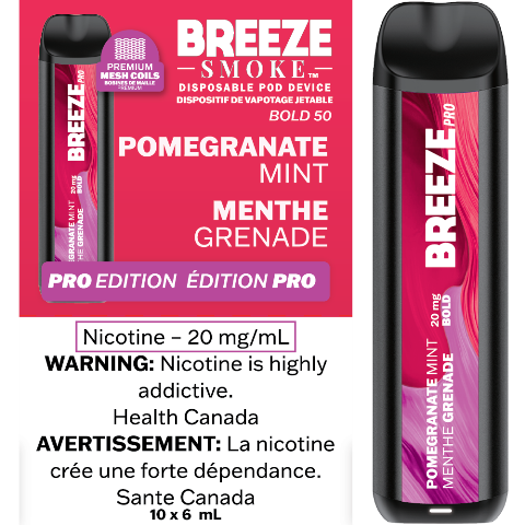 Pomegranate Mint - Breeze Pro Disposable Vape - Simpli Vape