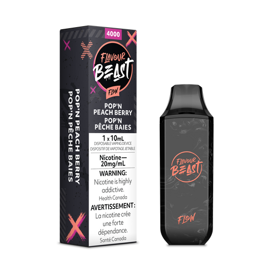 Pop'n Peach Berry - Flavour Beast Flow Disposable 5000 Puffs - Simpli Vape