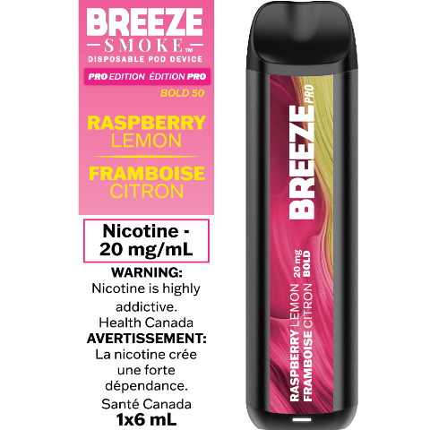 Raspberry Lemon - Breeze Pro Disposable Vape - Simpli Vape