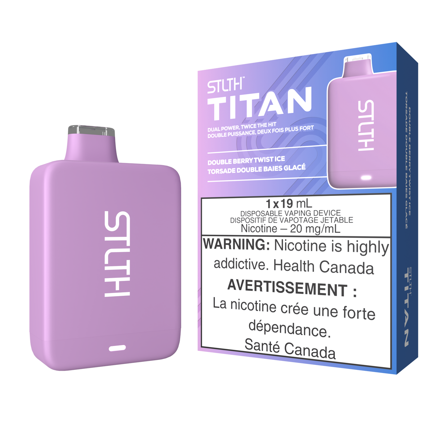 STLTH TITAN DISPOSABLE - DOUBLE BERRY TWIST ICE
