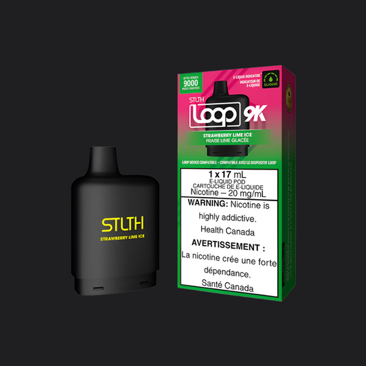 STLTH LOOP 9K POD PACK - STRAWBERRY LIME ICE - Simpli Vape