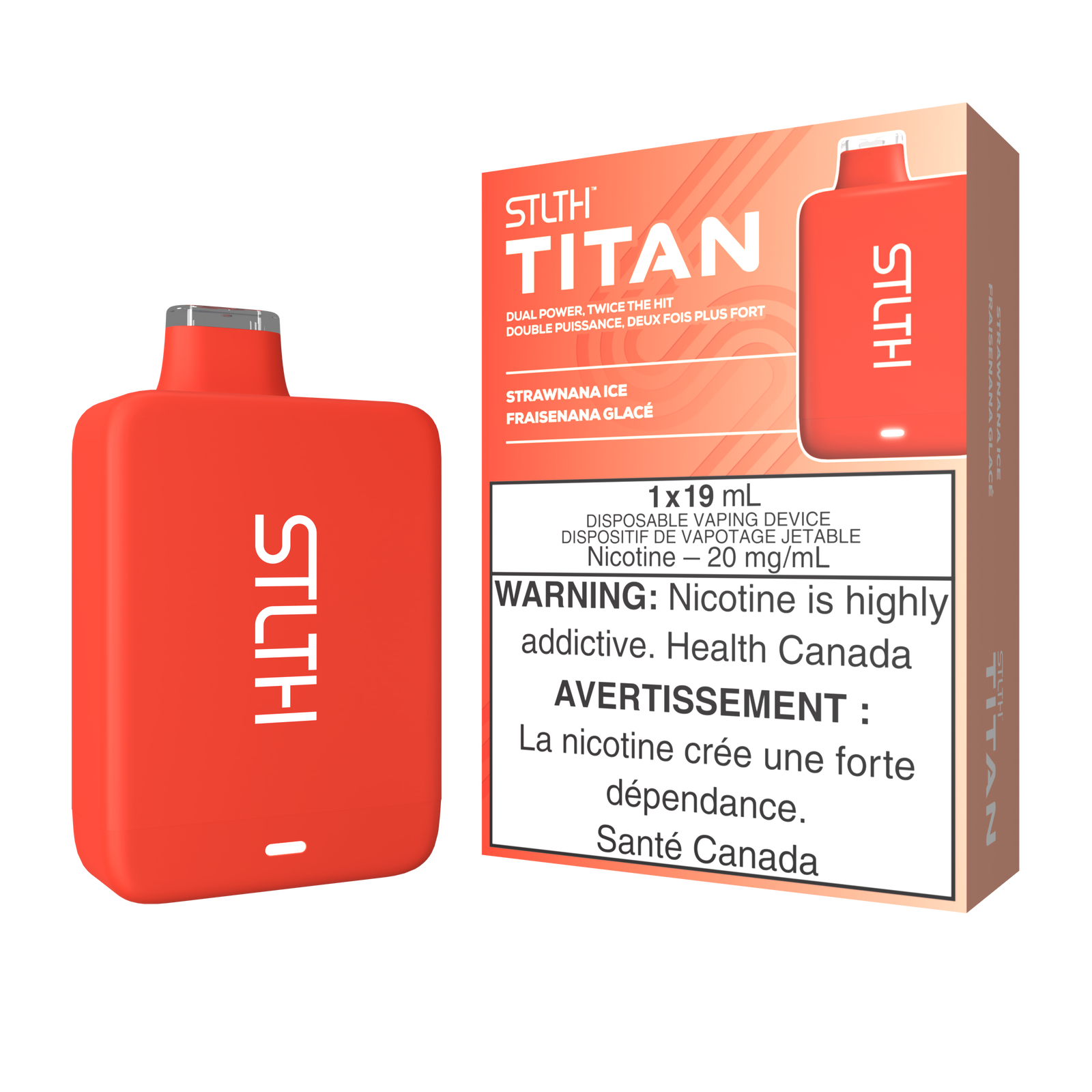 STLTH TITAN DISPOSABLE - STRAWNANA ICE - Simpli Vape