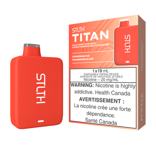 STLTH TITAN DISPOSABLE - STRAWNANA ICE - Simpli Vape